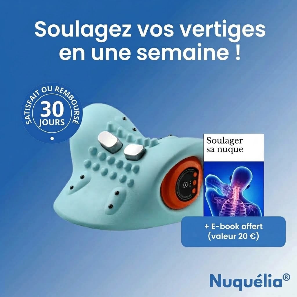Nuquélia masseur cervical : soulagez vos vertiges en une semaine